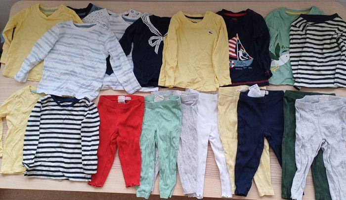 Lot de t-shirts et pantalons 6 à 12 mois idéal crèche - photo numéro 1