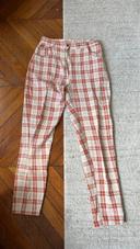 Pantalon à carreaux taille 36