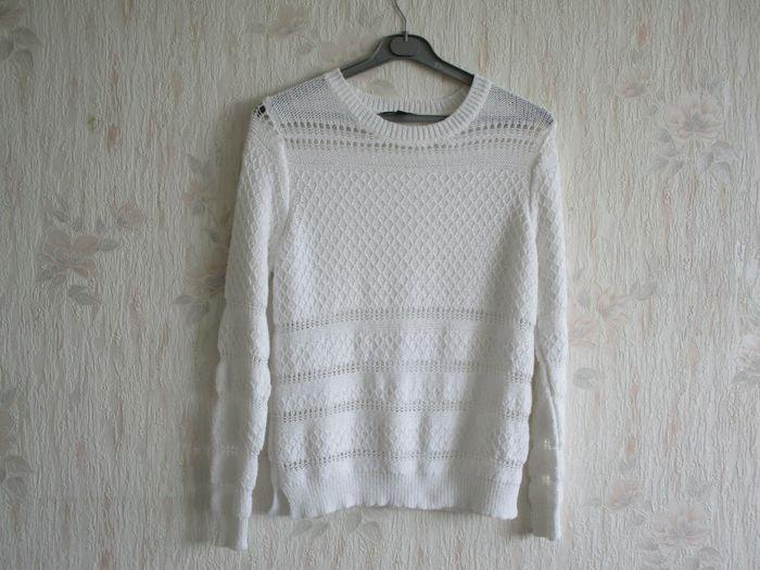 Pull Blanc ras du cou Femme TXL (42) - photo numéro 1