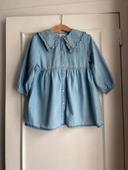 Zara baby robe denim