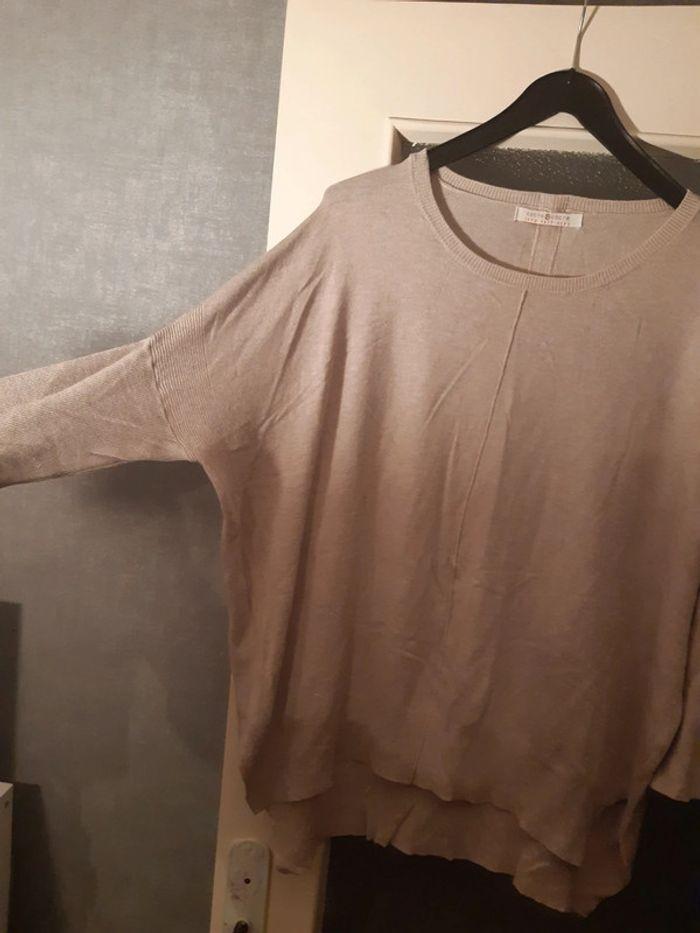 Pull beige rosé - photo numéro 2