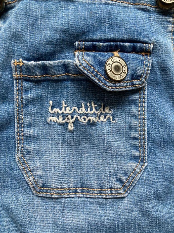 Robe salopette en jeans 4 ans - photo numéro 2