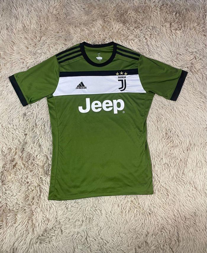 Maillot adidas juventus exterieur vert kaki vintage 2017 taille S - photo numéro 1