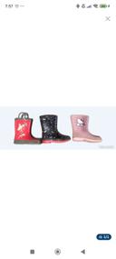 3 paires de bottes de pluie