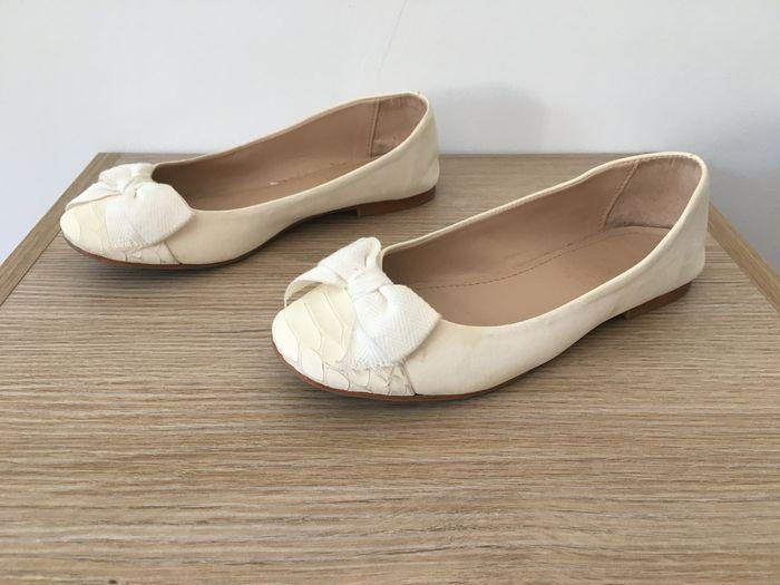 Ballerines blanc cassé - photo numéro 1