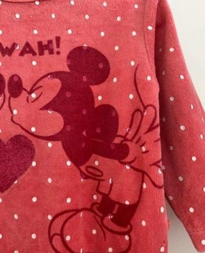 Pyjama grenouillère velours rose 12 mois Disney - photo numéro 8