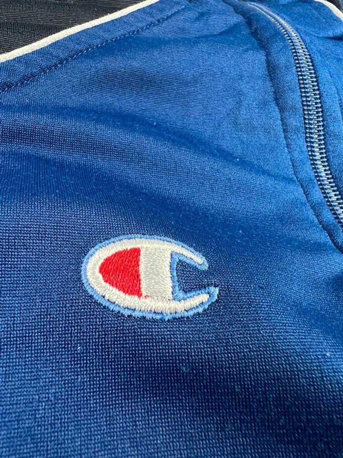 👕 Veste de Sport Champion Vintage 00’s logo brodé Bleu Marine Taille XXL 👕 - photo numéro 9