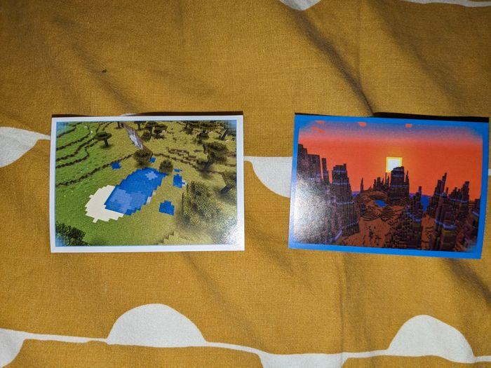 Lot de 2 stickers Minecraft wonderful world - photo numéro 2