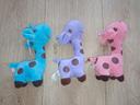 Lot peluches girafes