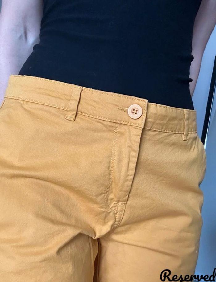 Short jaune moutarde Reserved taille 38 💖 - photo numéro 7