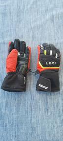 gants  ski de piste enfant 
leki
rouge noir jaune world cup racing taille 4 sof-tex