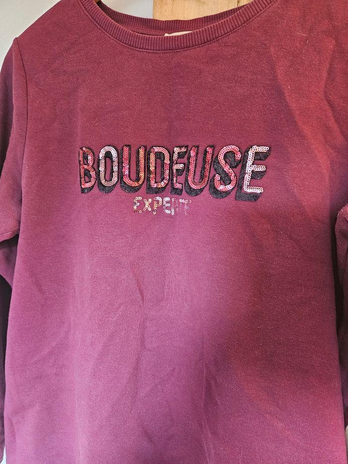 Pull bordeaux boudeuse experte - photo numéro 3