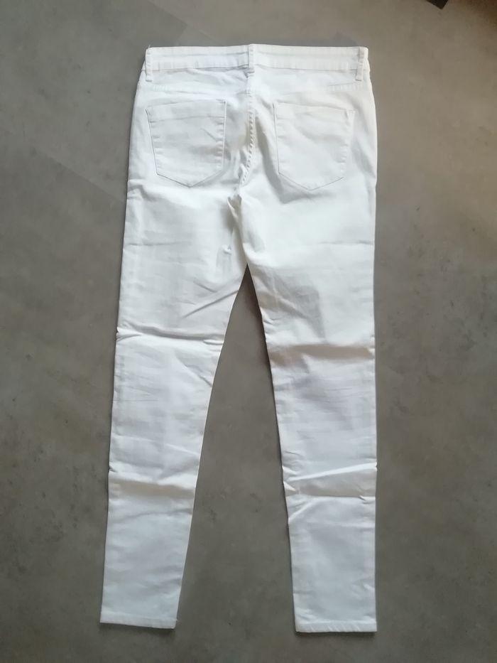 Pantalon skinny Fit Blanc - photo numéro 3