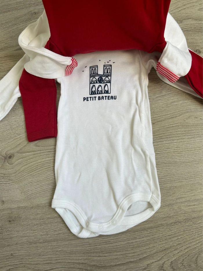 Lot de 3 bodies Petit Bateau 6 mois Neufs - photo numéro 5