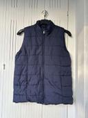 Veste sans manches matelassée bleue marine