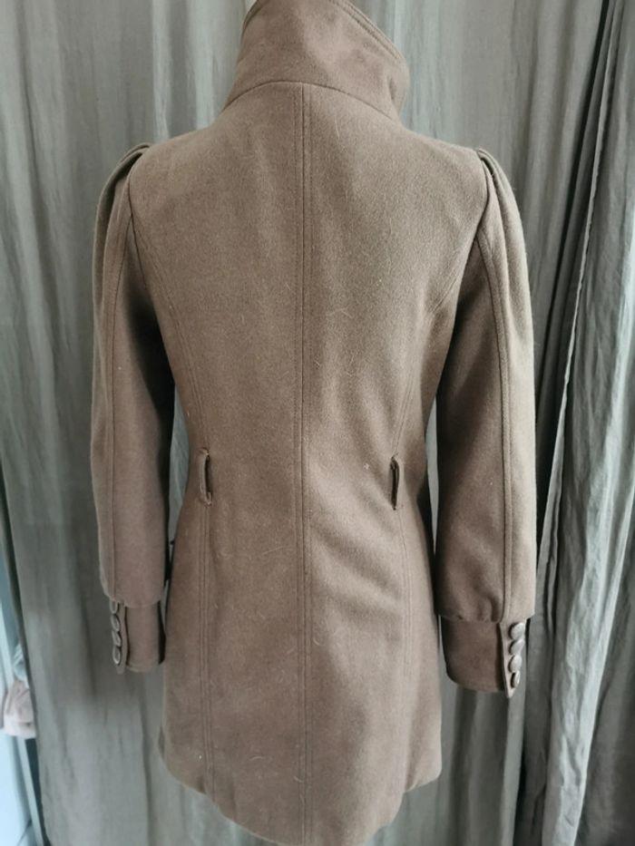 Manteau long femme hiver marron ichi taille XS - photo numéro 3