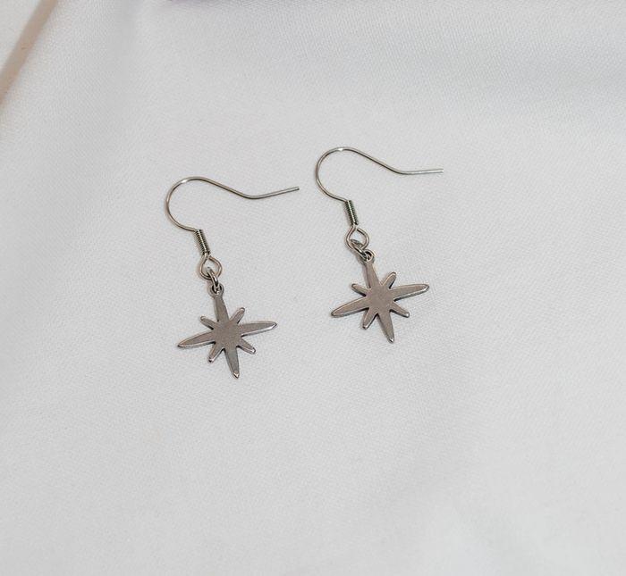 Boucles d oreille mini étoiles du nord argent - photo numéro 2