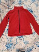 Veste polaire rouge