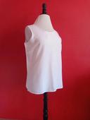 Blouse Blanche sans manche Taille 44