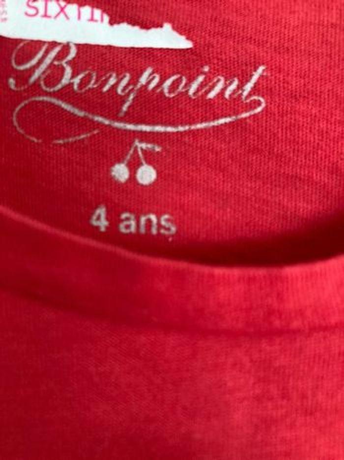 Bonpoint débardeur rouge 4 ans - photo numéro 3