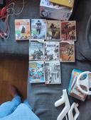 9 jeux Wii u combats/zombie etc + 2 manettes armes