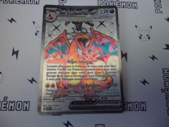 Dracaufeu EX - Flammes Obsidiennes 215/197  Carte Pokémon Fr Neuve