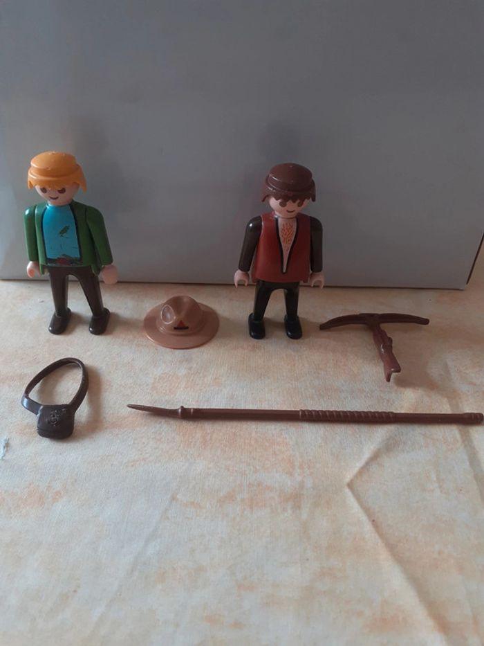 Aventurier et homme sauvage playmobils - photo numéro 1