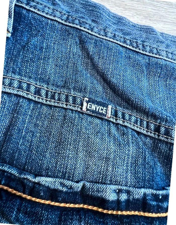 🩳 Short vintage brodé hip hop Enyce en jean Bleu Taille L 🩳 - photo numéro 12