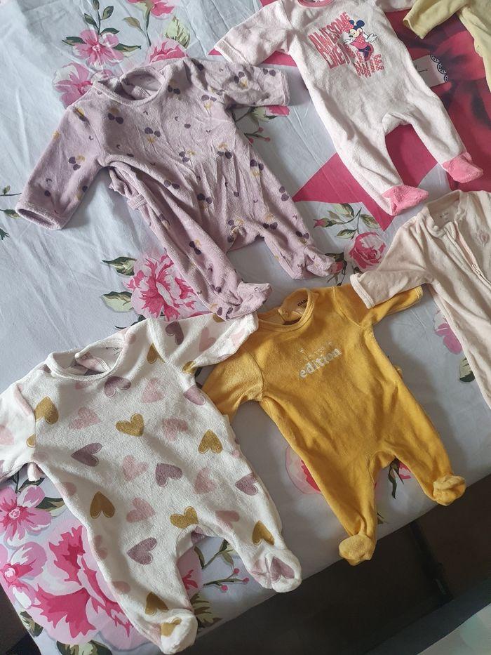 Lot de pijama fille bébé 1mois - photo numéro 3