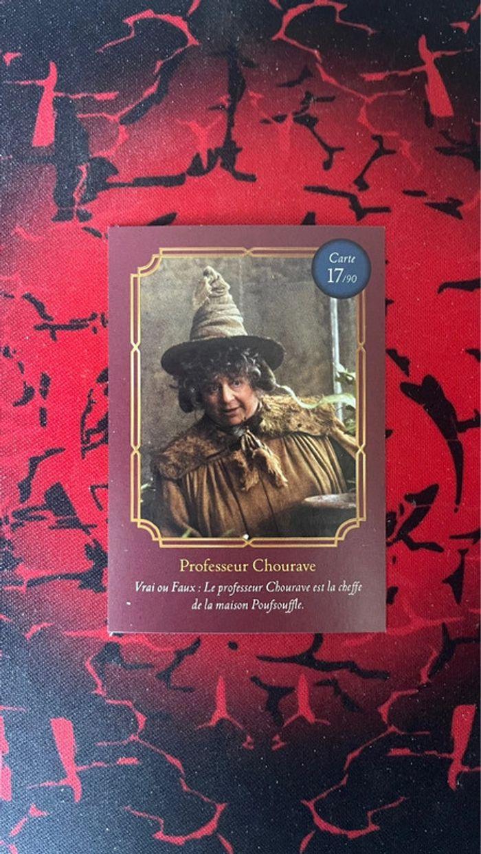 Carte Harry Potter Auchan - Professeur Chourave