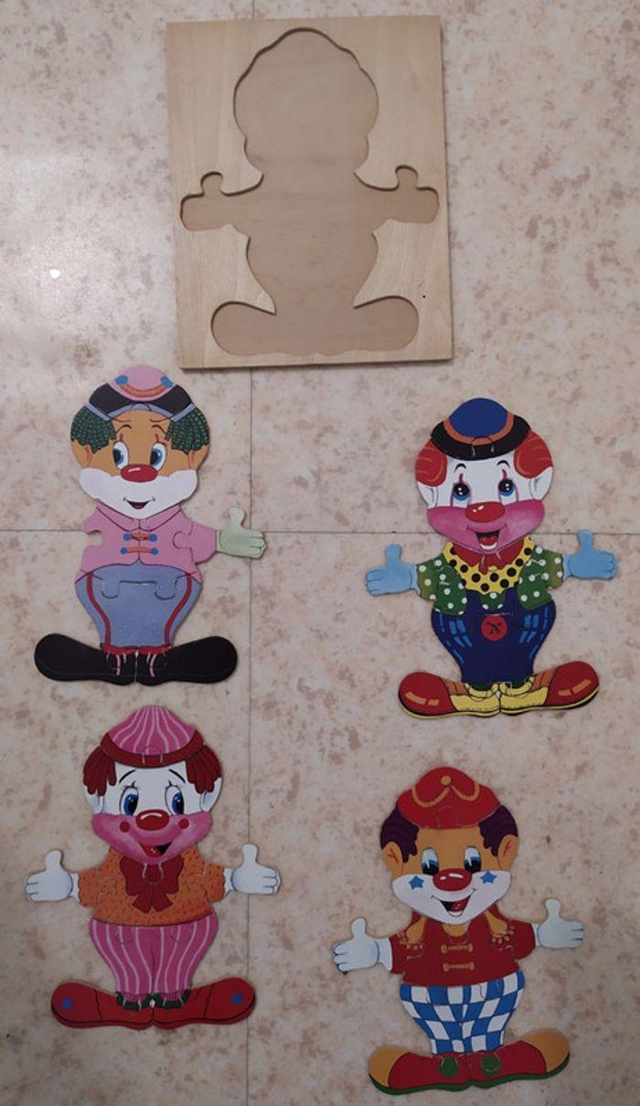 Puzzle en bois Clown - photo numéro 1