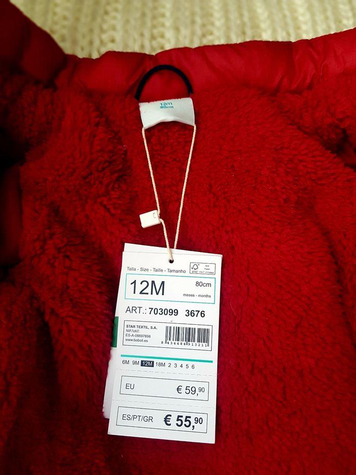 Manteau Boboli rouge 12 mois - photo numéro 5