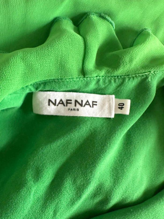 Robe portefeuille Naf Naf T:40 verte - photo numéro 6