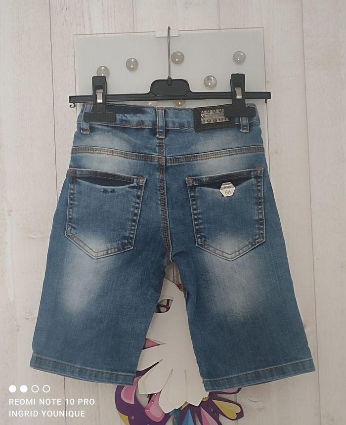 Ensemble short en jeans et tee shirt kaki taille 6 ans - photo numéro 6