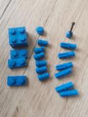 Pièces de lego bleu