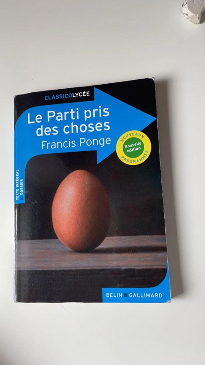 Livre Le parti pris des choses - photo numéro 1