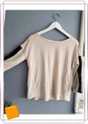 🌻 Pull Bershka taille S beige et noir bicolore