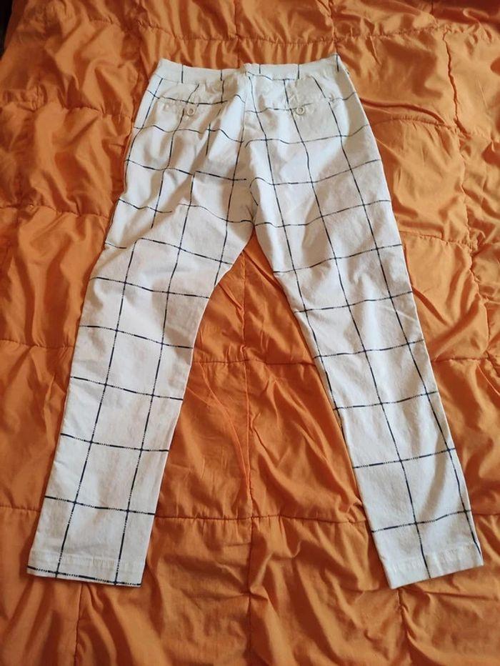 Pantalon 10 Days blanc marine Taille 38/40 - photo numéro 9