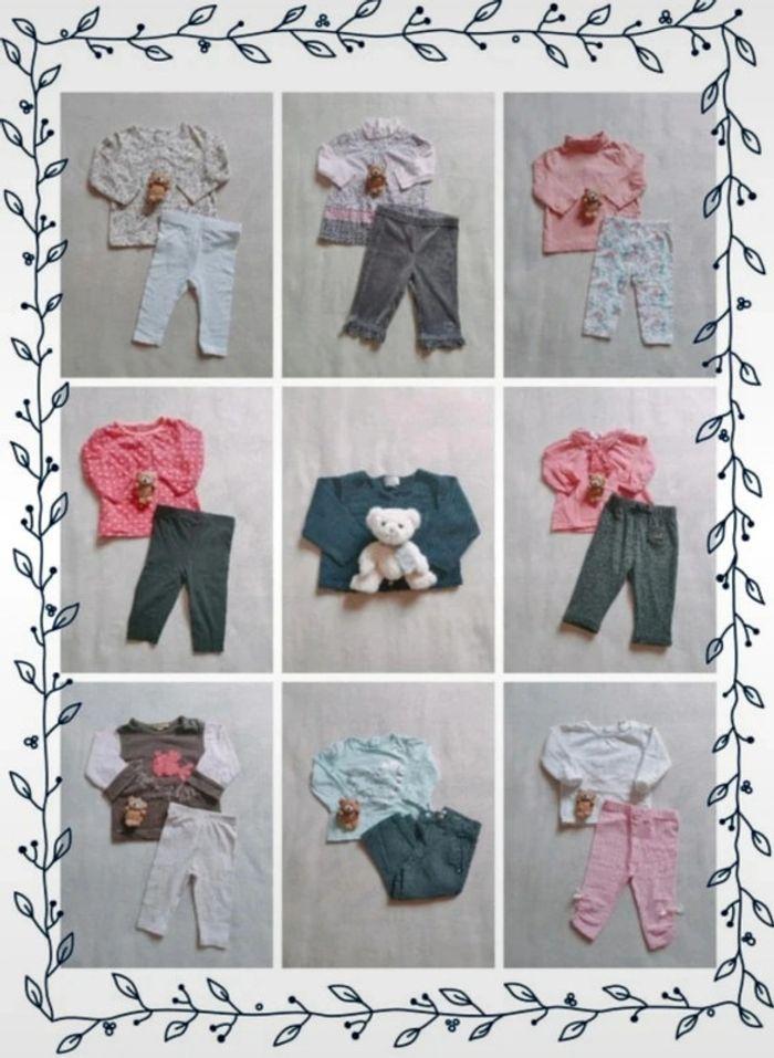 Lot vêtements bébé fille automne (6 mois)