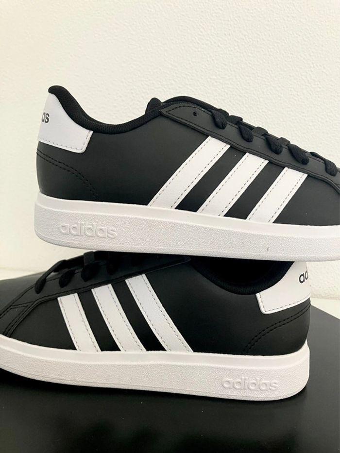 Adidas Grand Court 2.0 Lifestyle Tennis Lace-Up Black/White - photo numéro 2