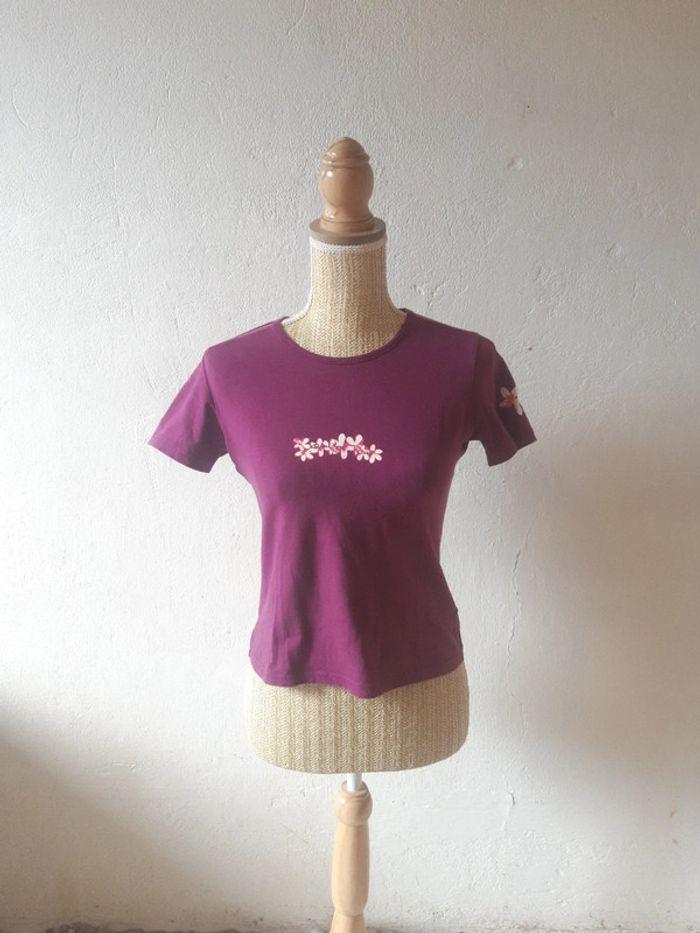 Tee-shirt Rip Curl 16 ans violet fushia - photo numéro 1