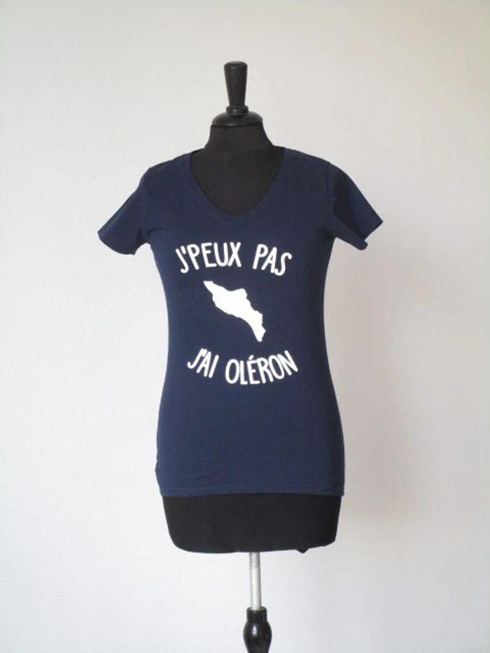 T-shirt marine Oléron 34 TBE - photo numéro 1