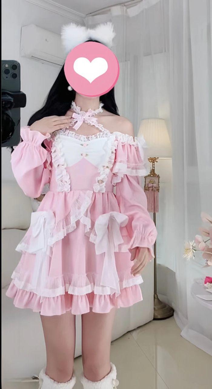 Robe Pink Princesse Barbie Lolita Cosplay Cute Kawaii - photo numéro 14