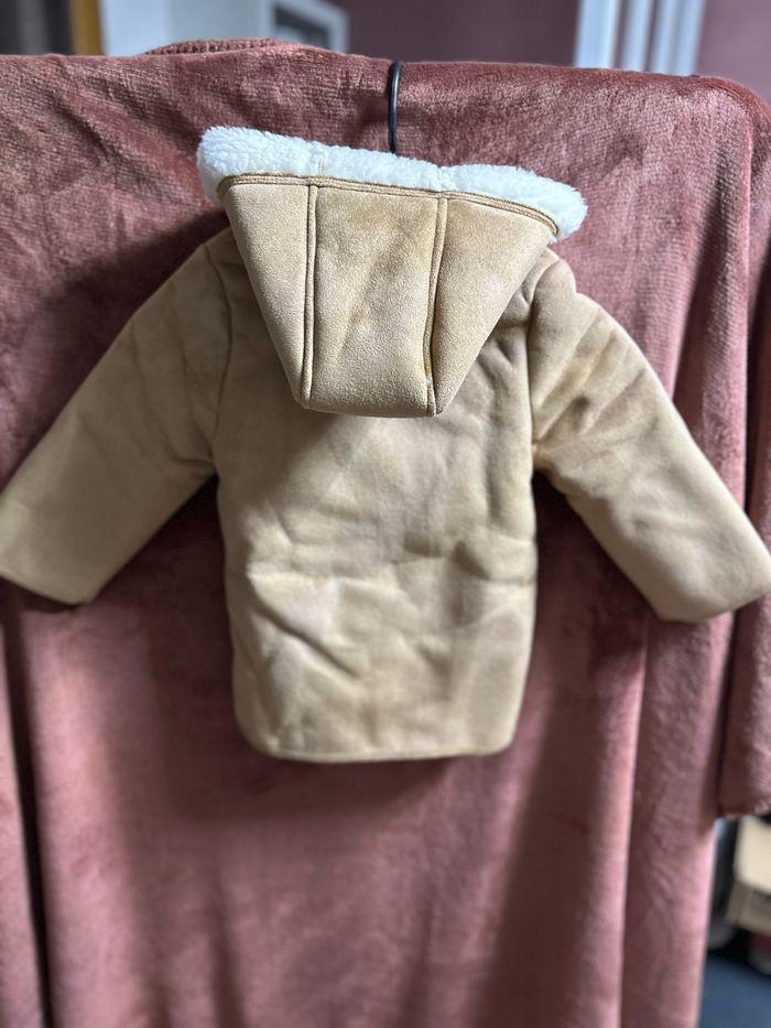 Manteau mixte en daim à capuche - photo numéro 8