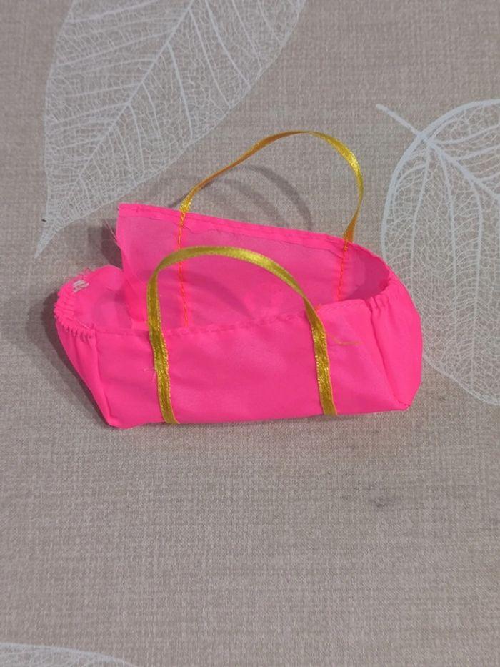 Barbie Mattel année 90 vintage sac de sport rose - photo numéro 1