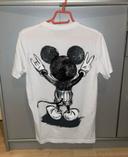 T-shirt blanc et noir motif Mickey