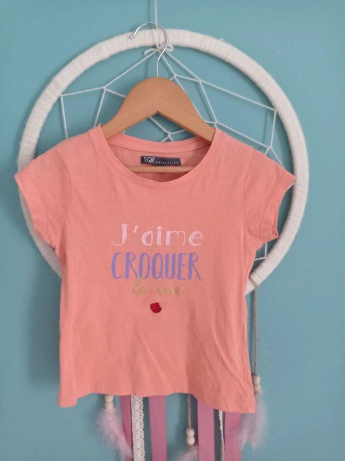 Tee-shirt j'aime croquer la vie - photo numéro 1