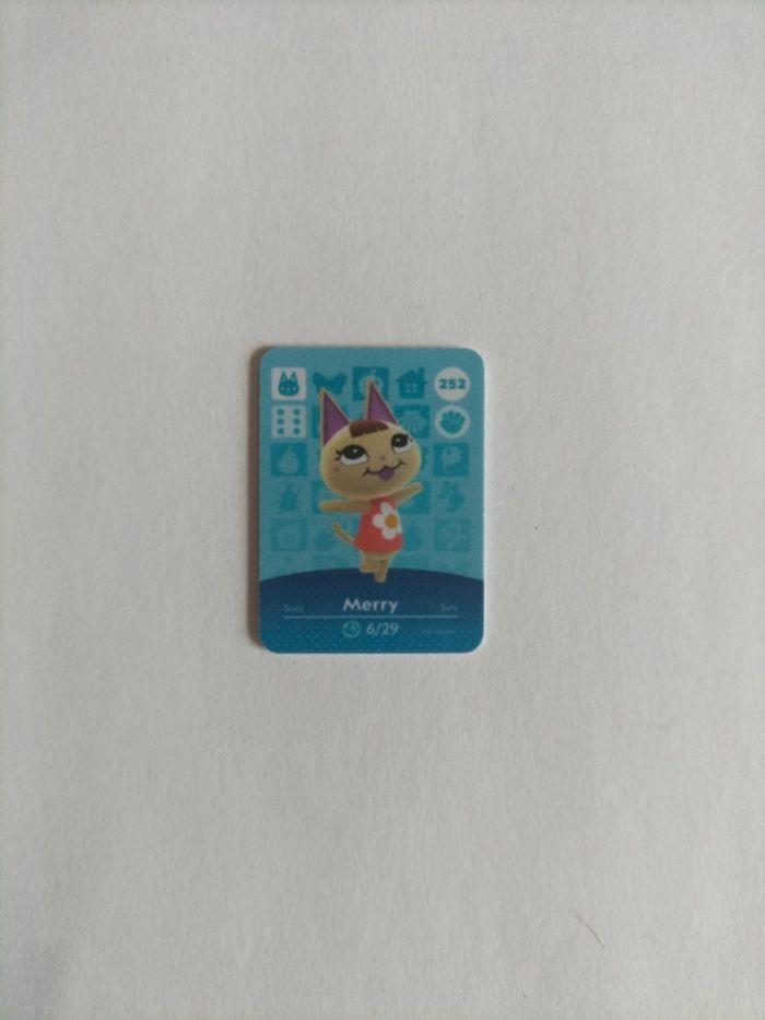 Mini Carte Amiibo Animal Crossing n°252 Merry