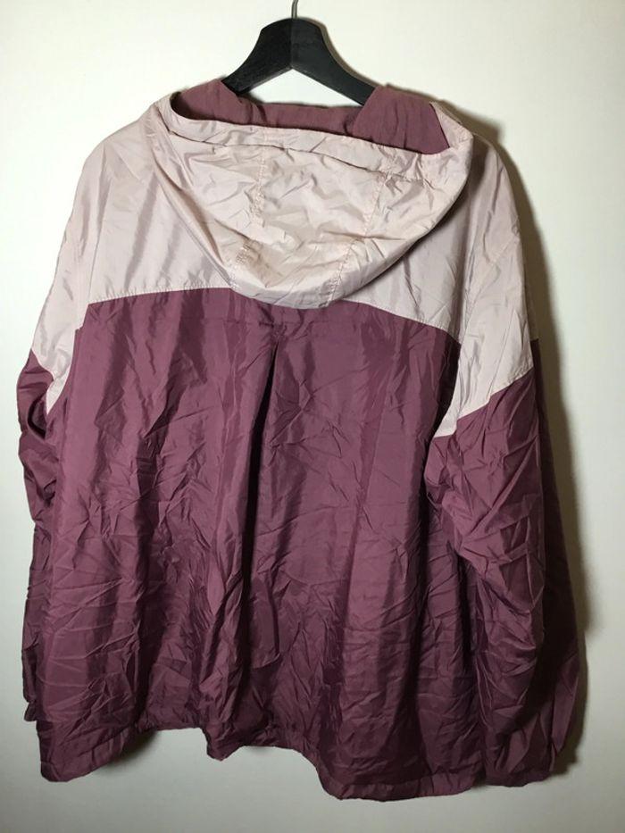 Coupe-vent à capuche doublure polaire pour femme Columbia bordeaux et crème taille 3X 116 - photo numéro 2