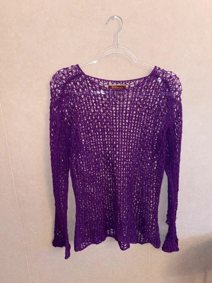 Vintage purple top - photo numéro 4